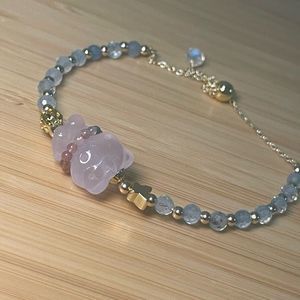 Hello Kitty Rose Quartz Bracelet